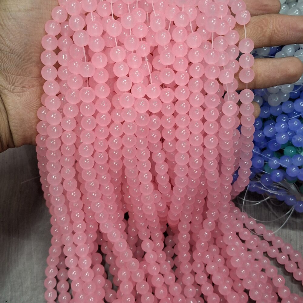 pink beads