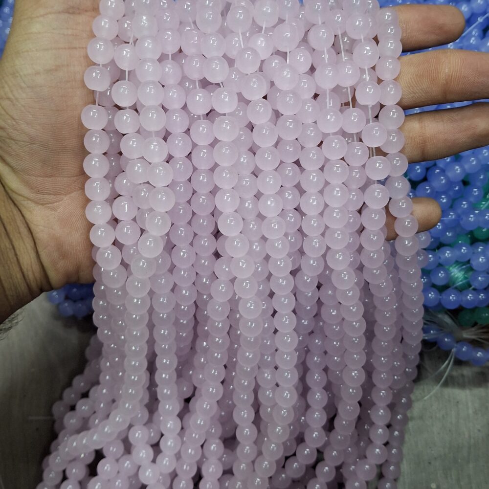 light pink beads