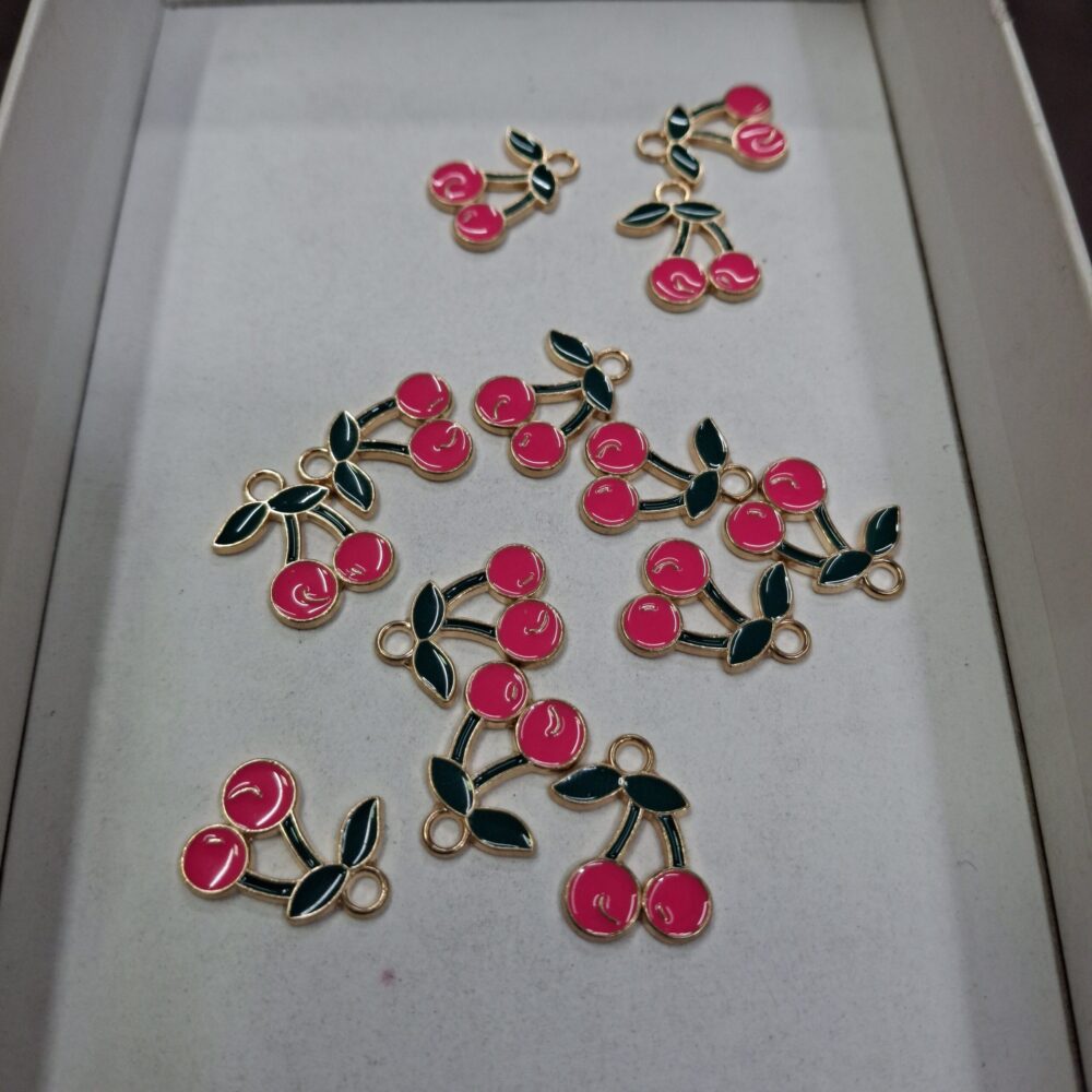 pink cherry charm