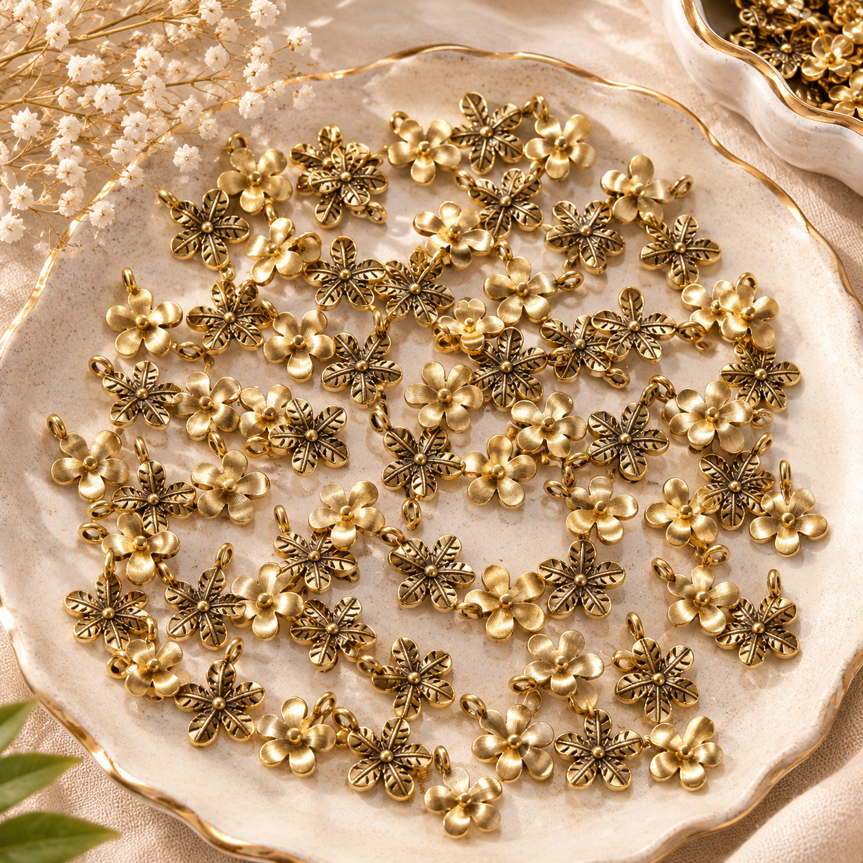 flower pendant (20 pcs )