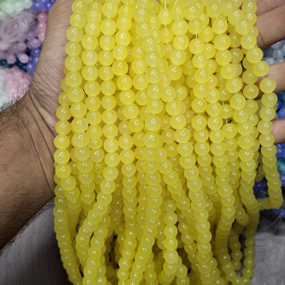 yellow jelly beads