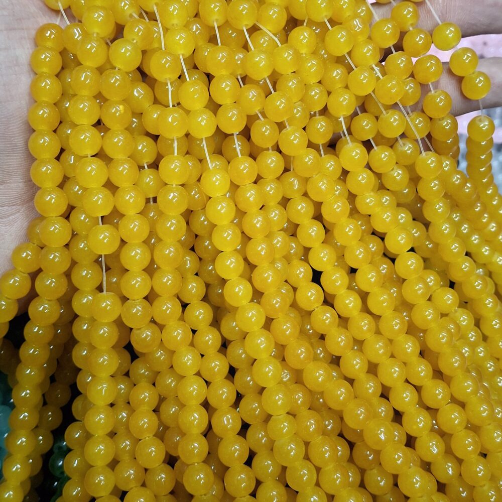 yellow jelly beads