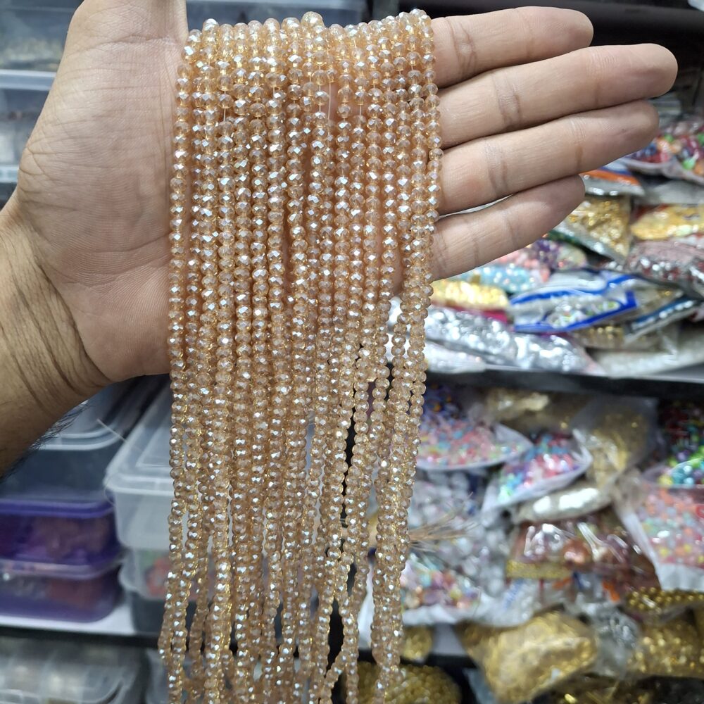 gold crystal beads