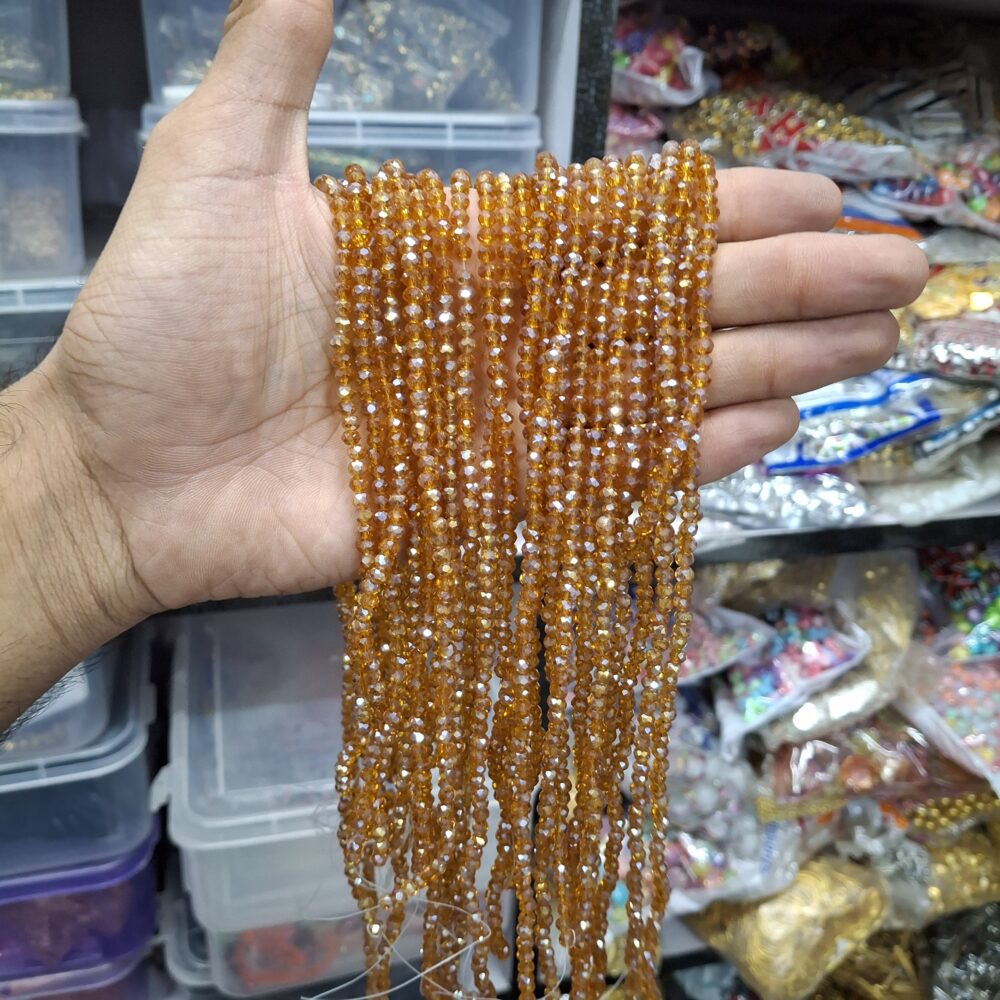 dark gold crystal beads