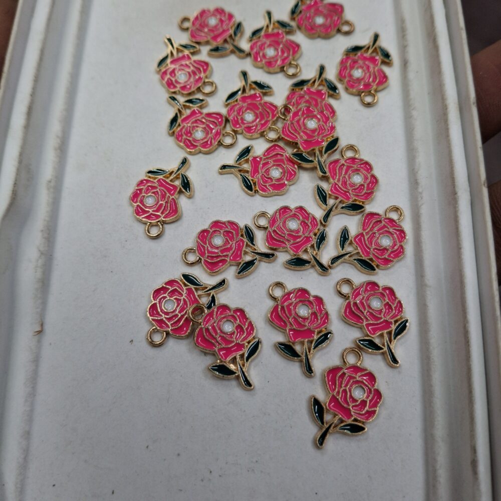 flower charm pink