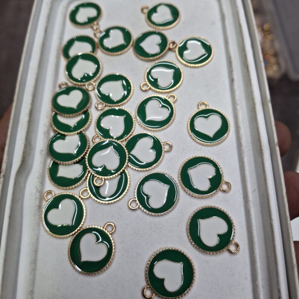 green heart charm