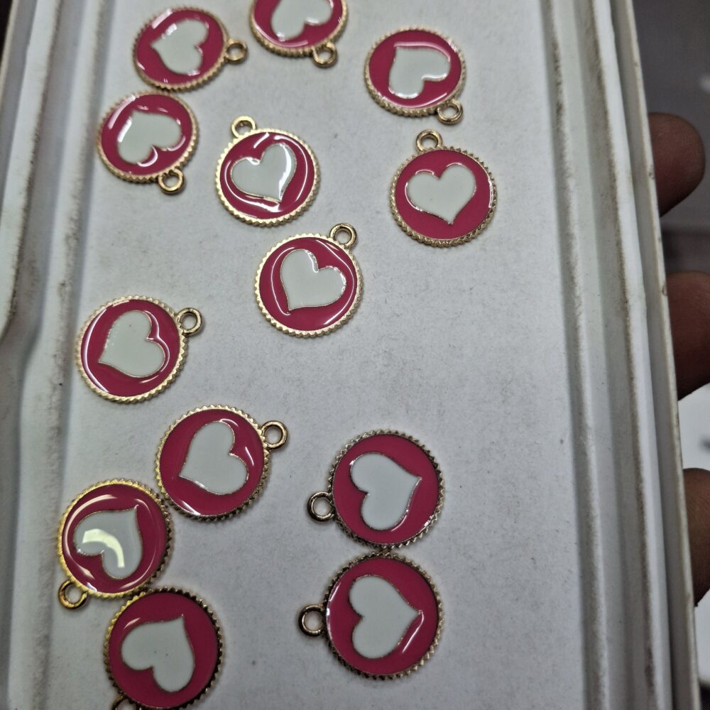 pink heart charm