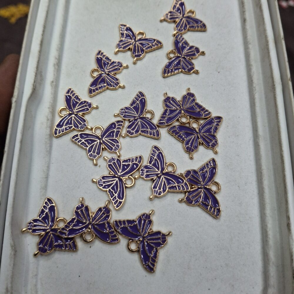 violet butterfly charm