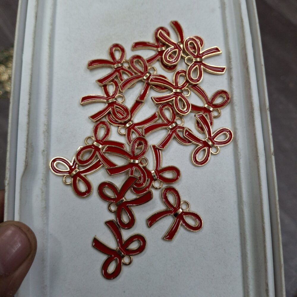 red bow charm