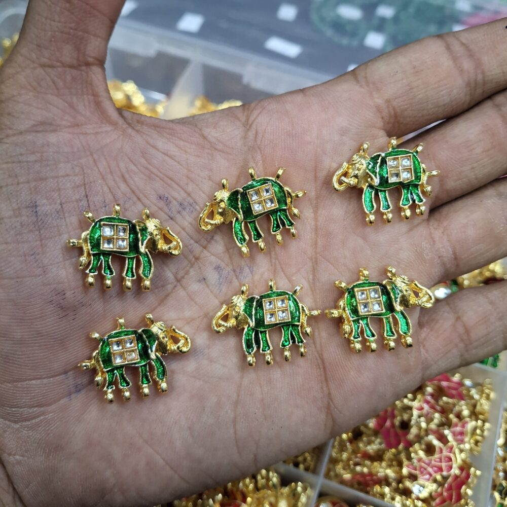green pendant stones