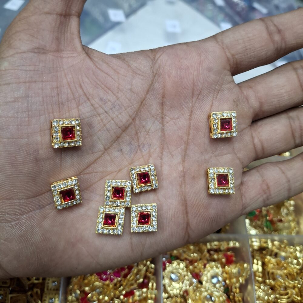 red pendant stones