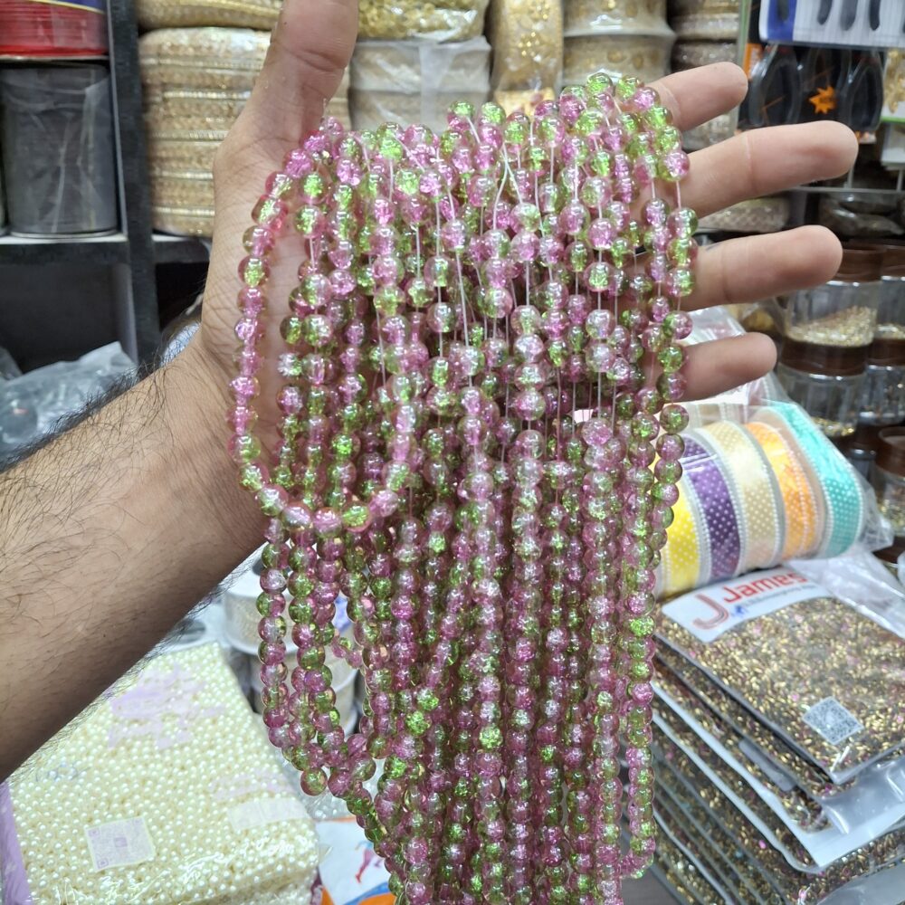 crackle beads mix colour