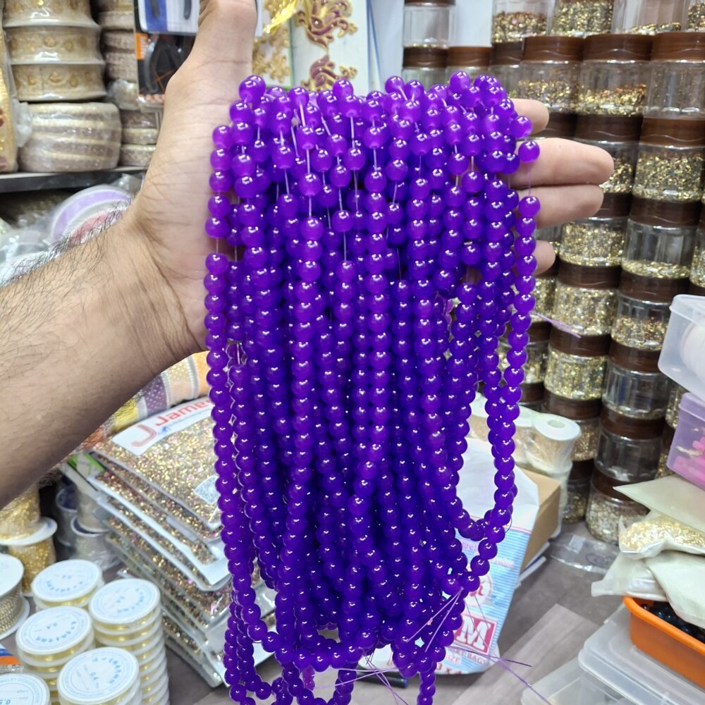 dark violet jelly beads