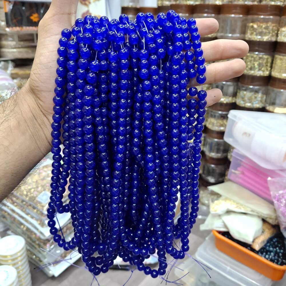 dark blue jelly beads
