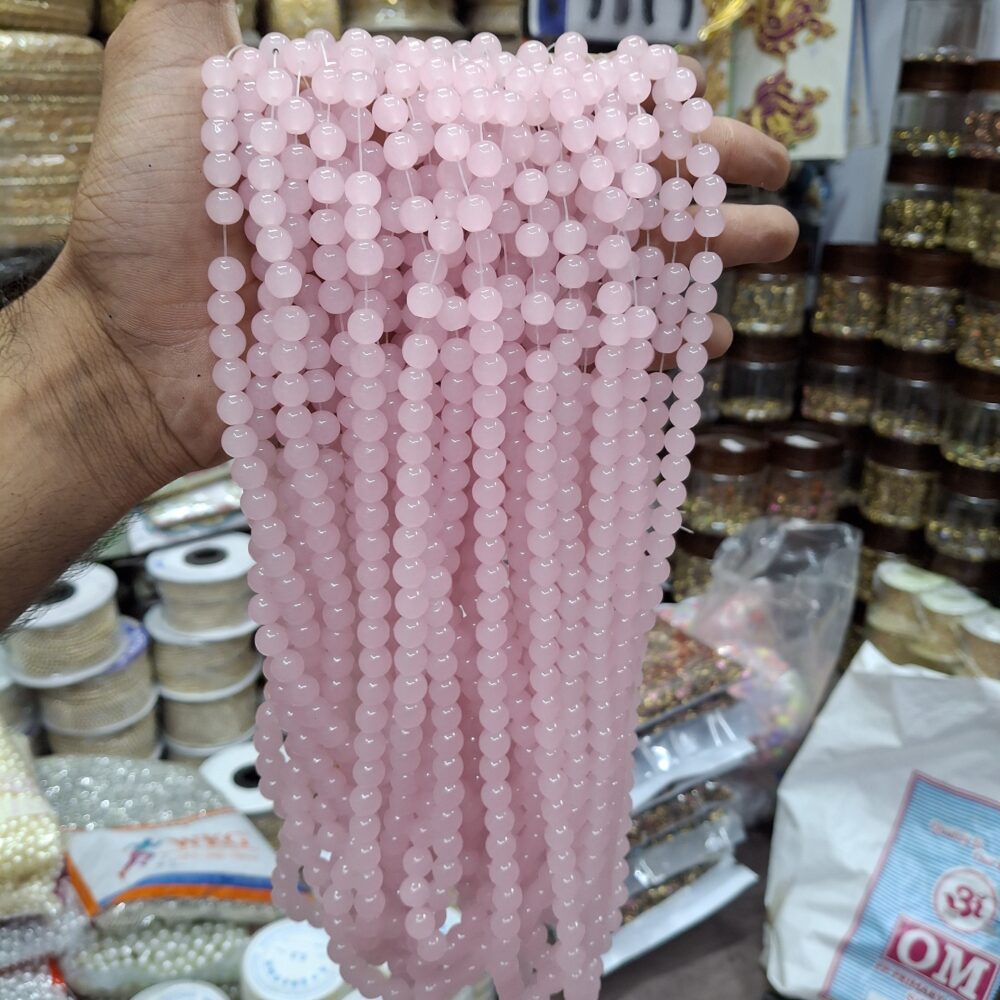 pink jelly beads