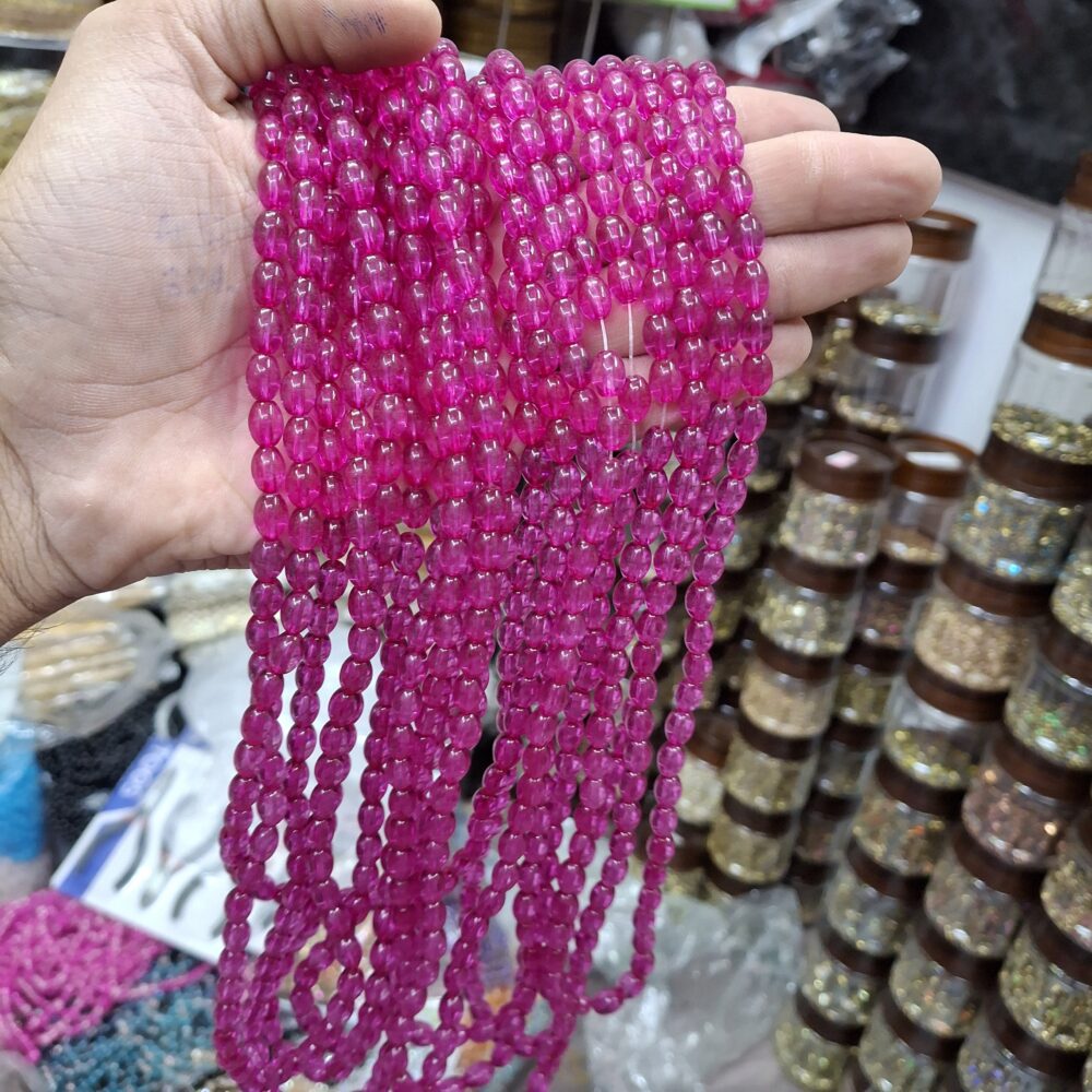 rani pink jelly beads