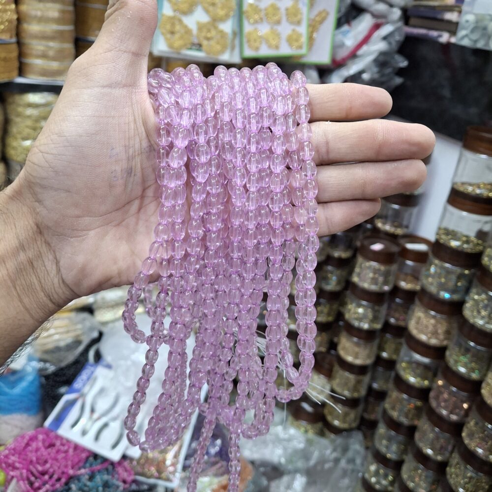 light pink jelly beads