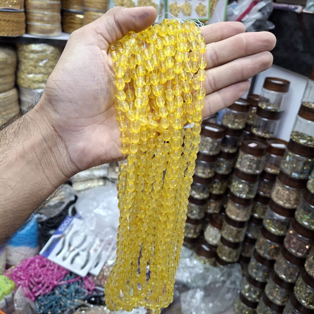 yellow jelly beads