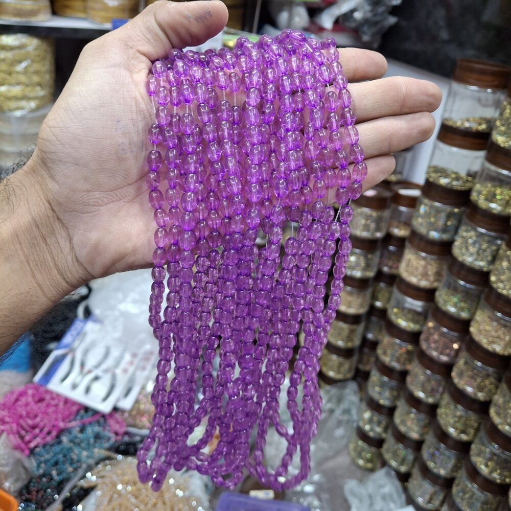 magenta jelly beads