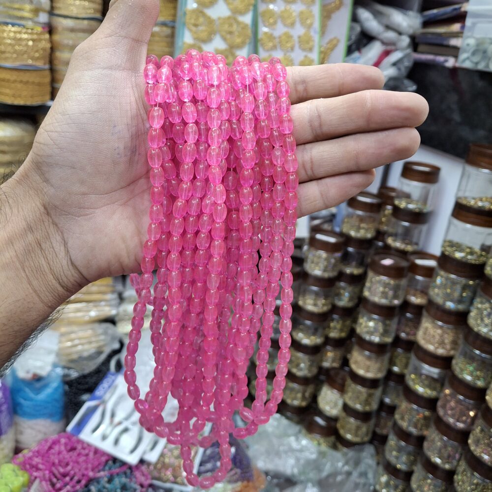 mithai pink jelly beads