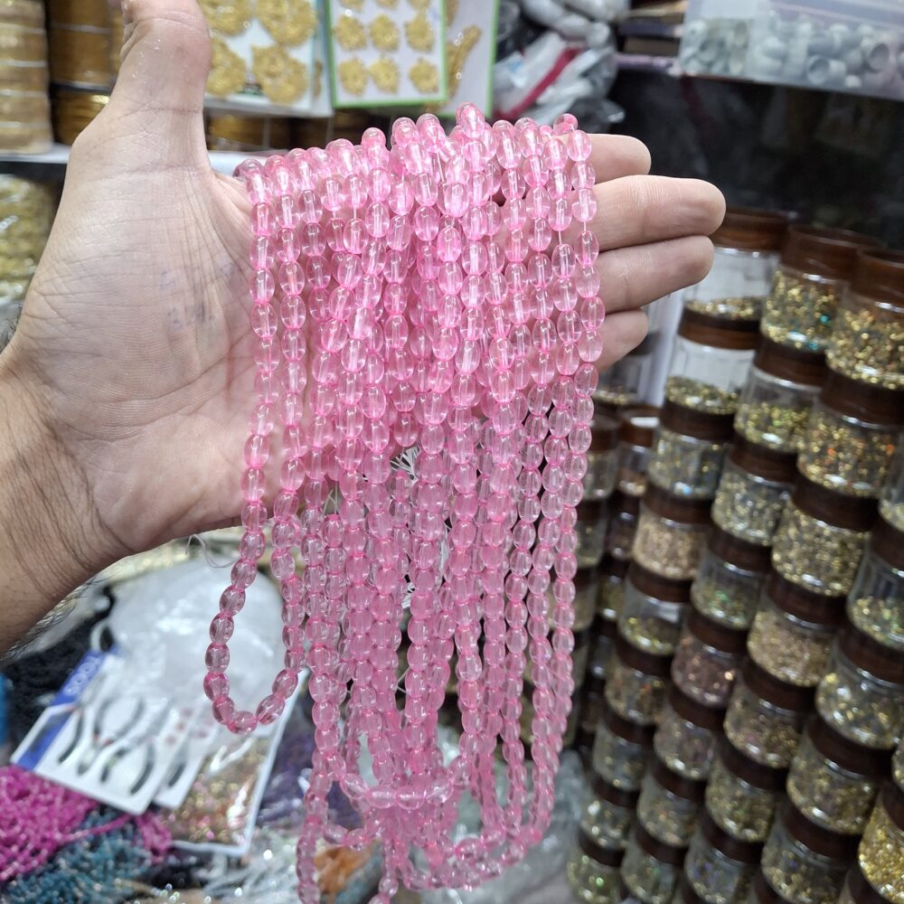 pink jelly beads