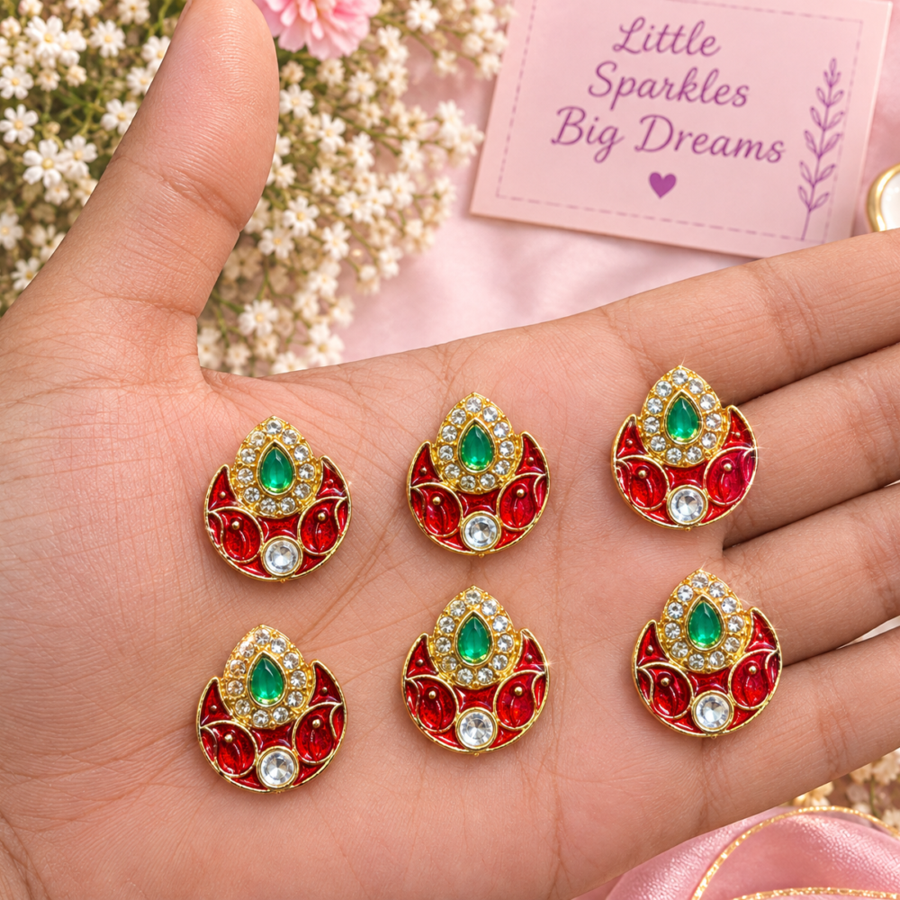red pendant stones