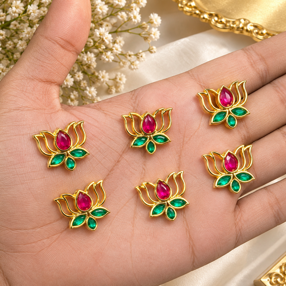 pendant stones lotus
