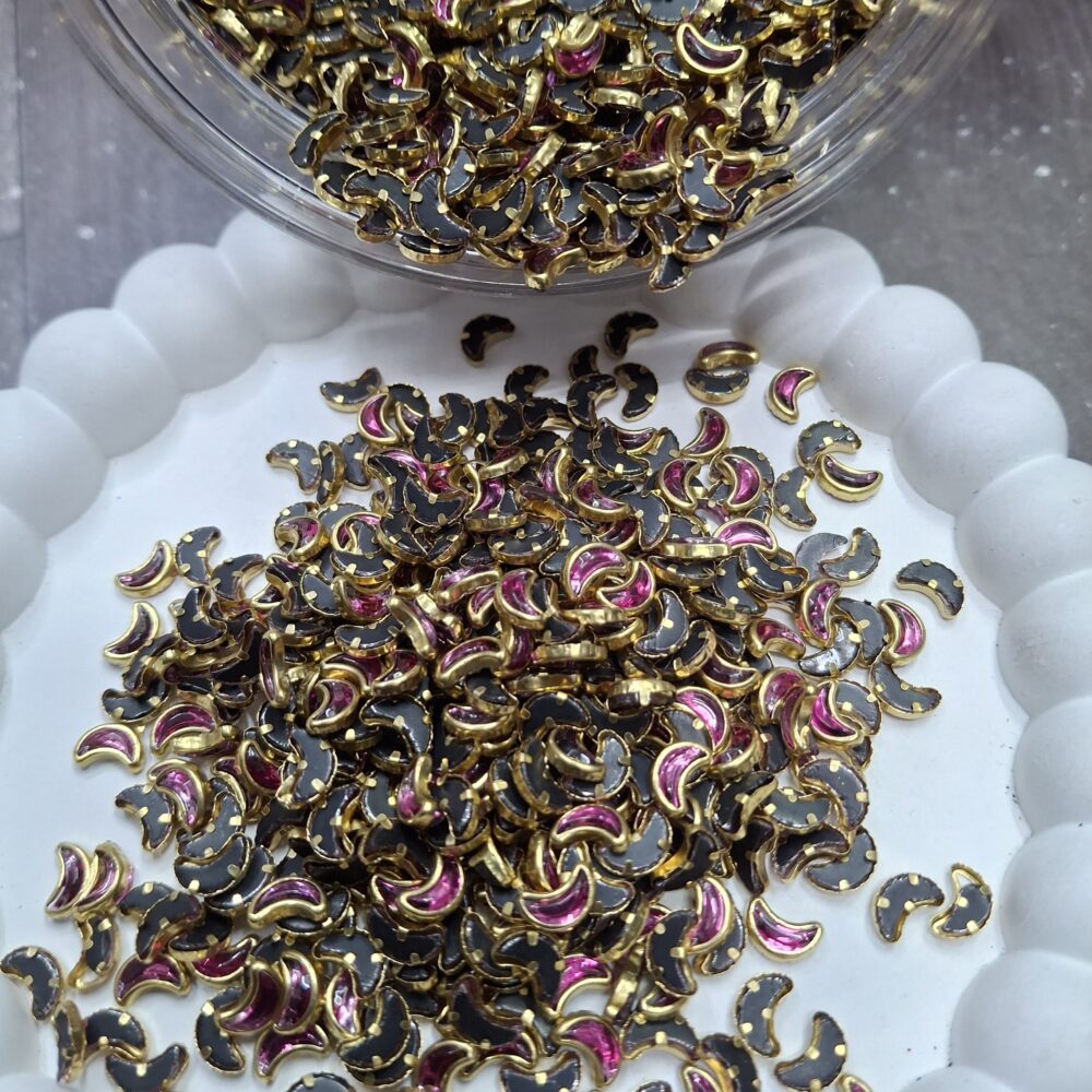 light pink moon kundan