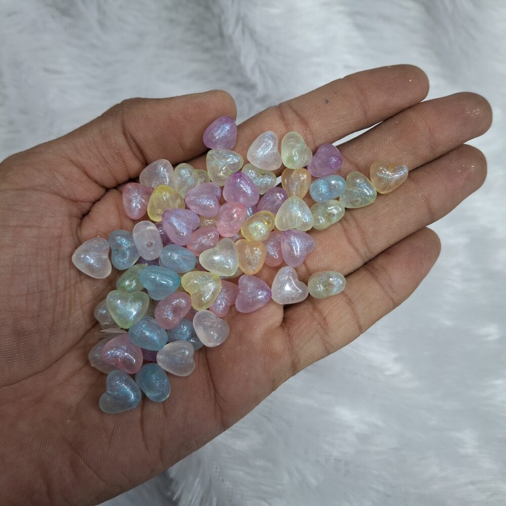 heart mix beads