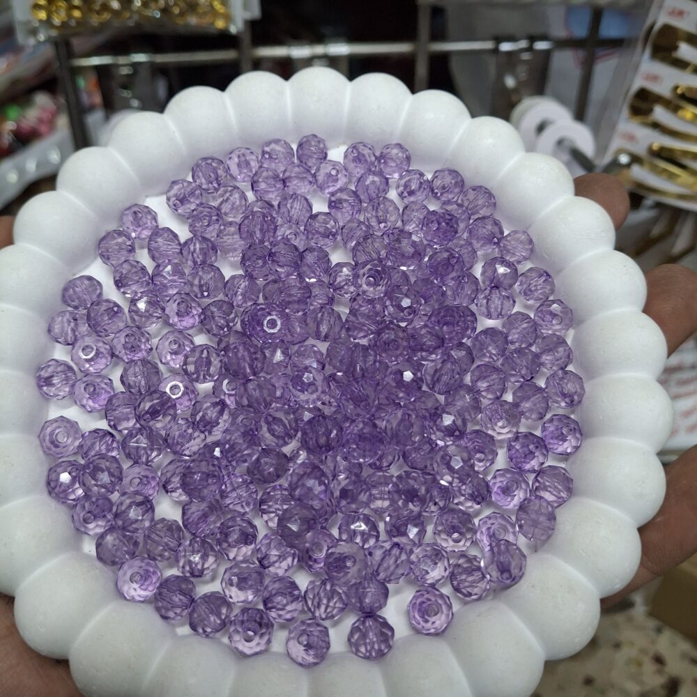 lavendar crystal beads