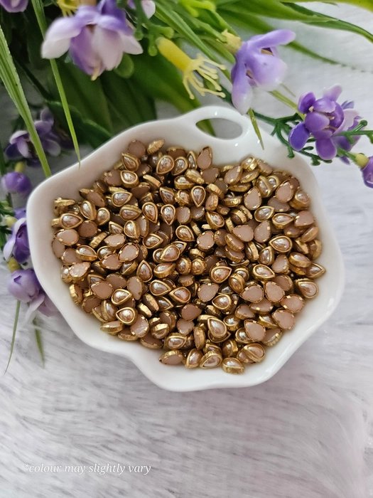 drop ceramic kundan 6*4
