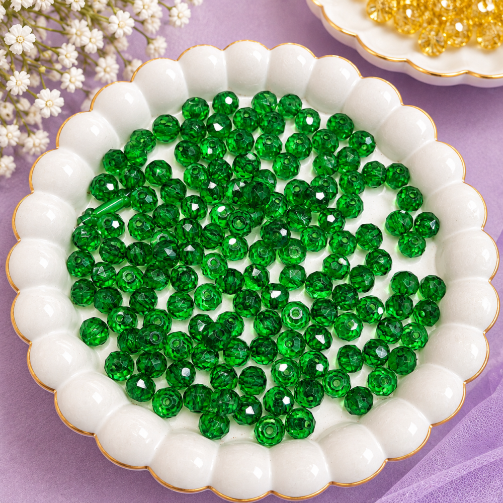 8 mm crystal Acrylic beads