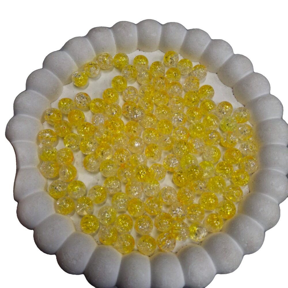 8 mm crackle  Acrylic beads