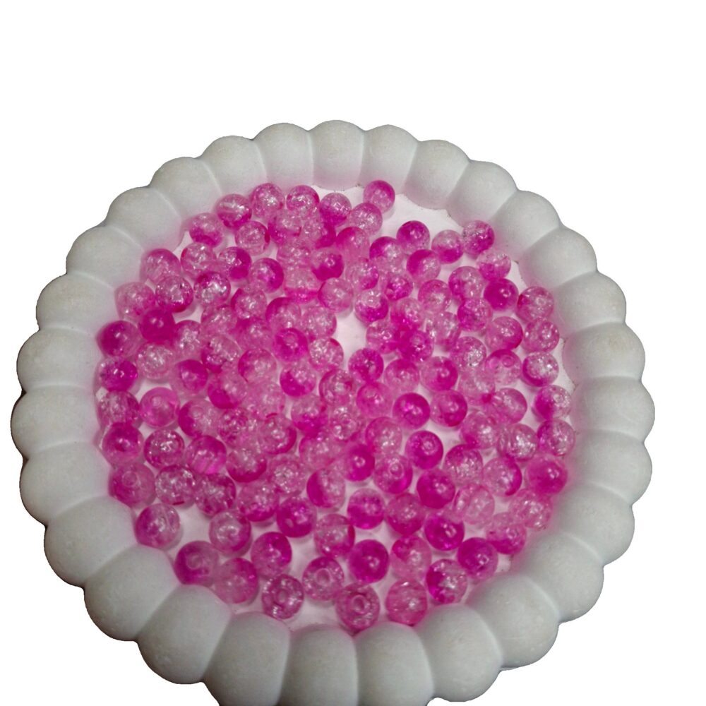 8 mm crackle Acrylic beads