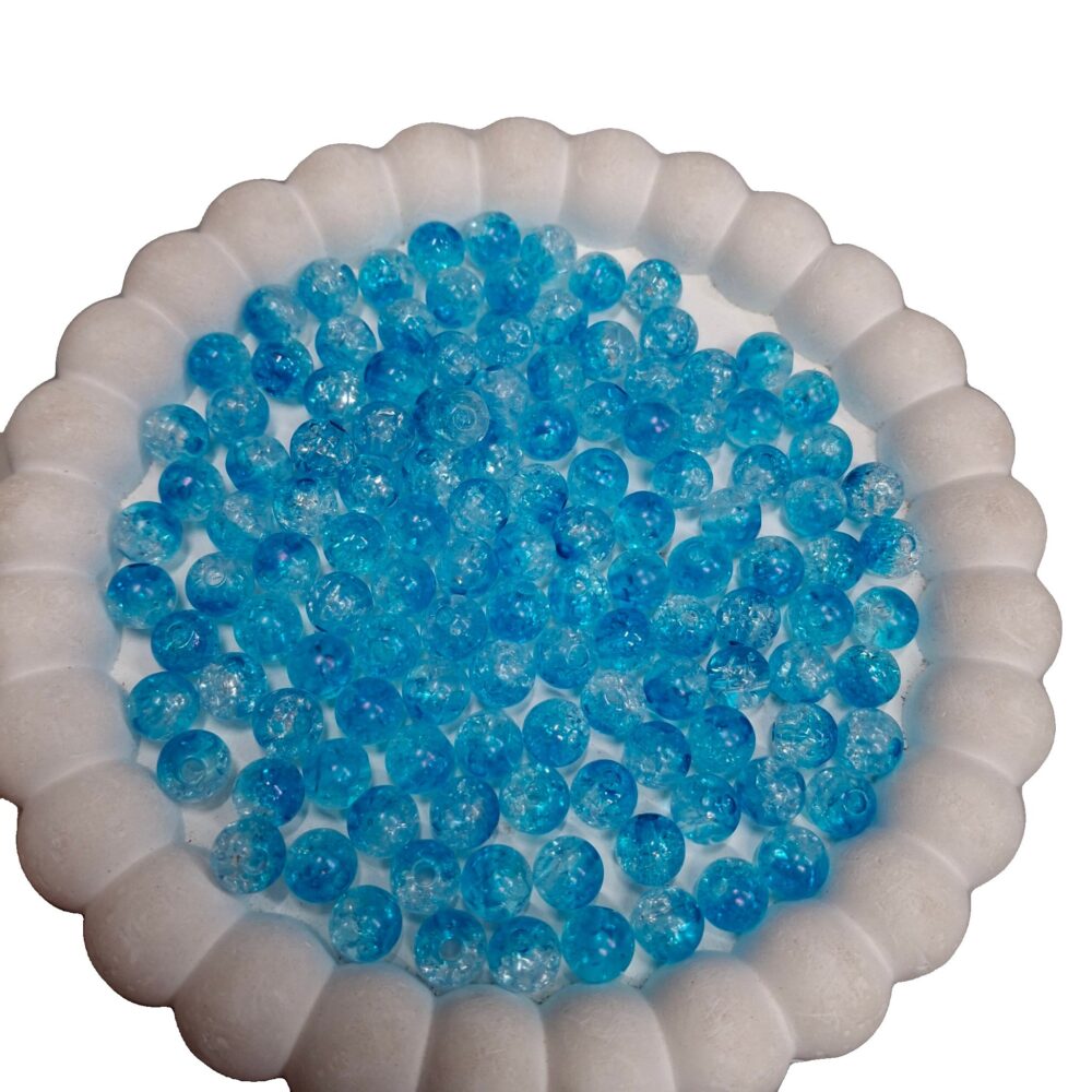 8 mm crackle Acrylic beads