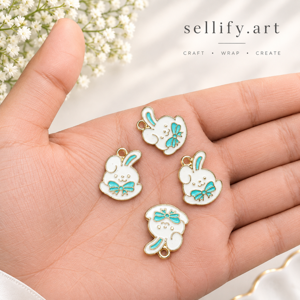 blue rabbit charms