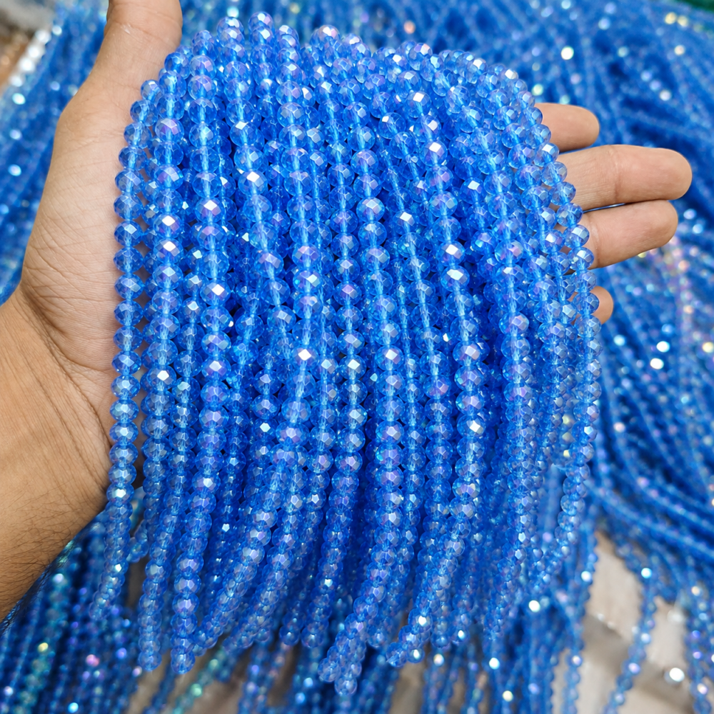8mm crystal beads sky blue