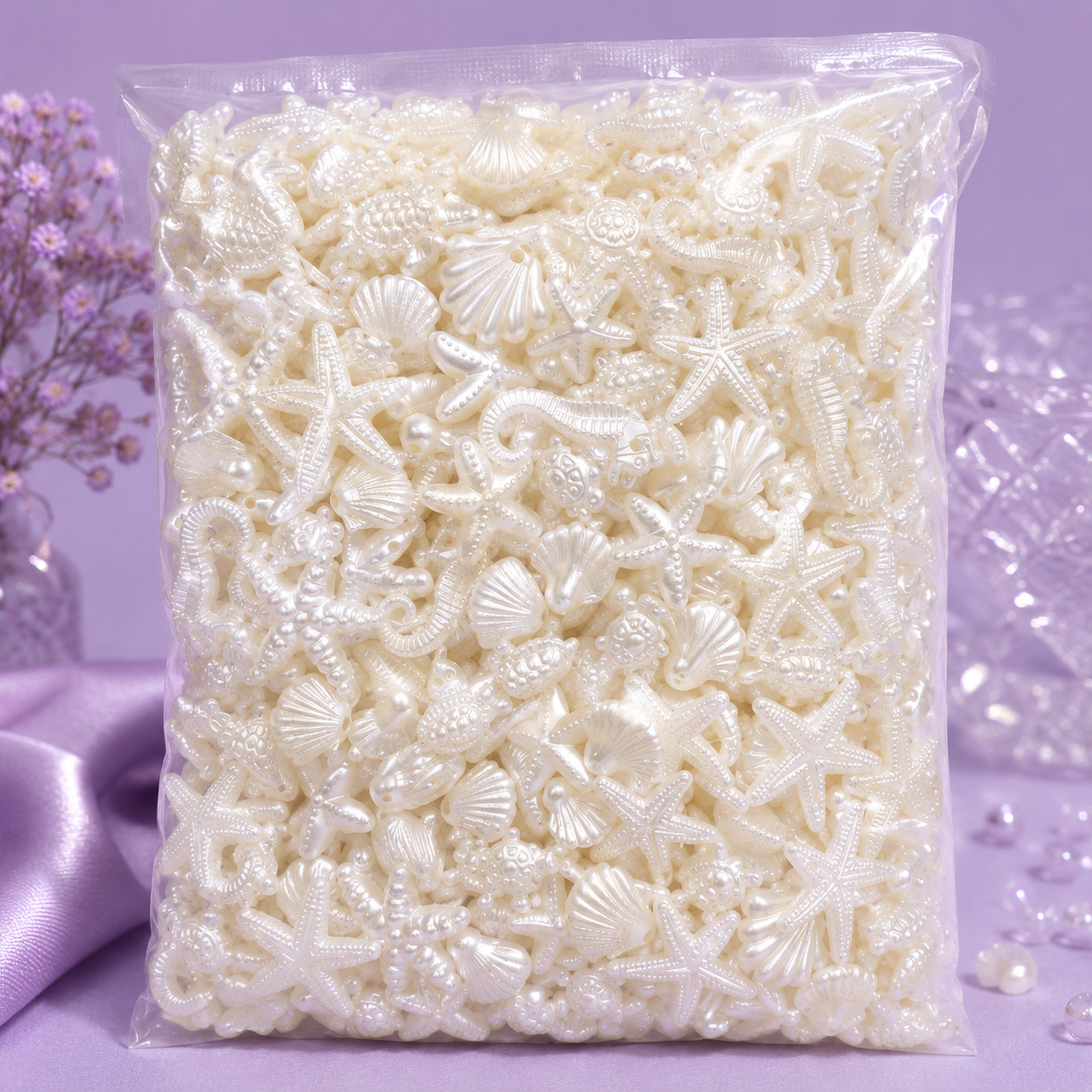 mix beads white