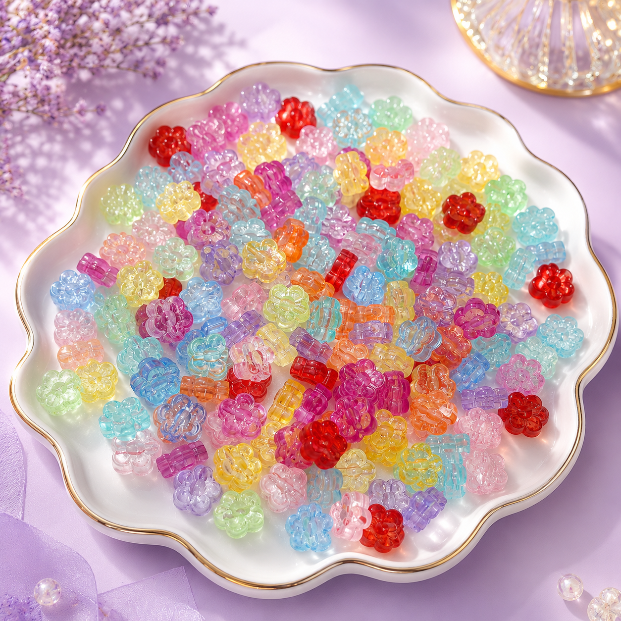 flower beads
