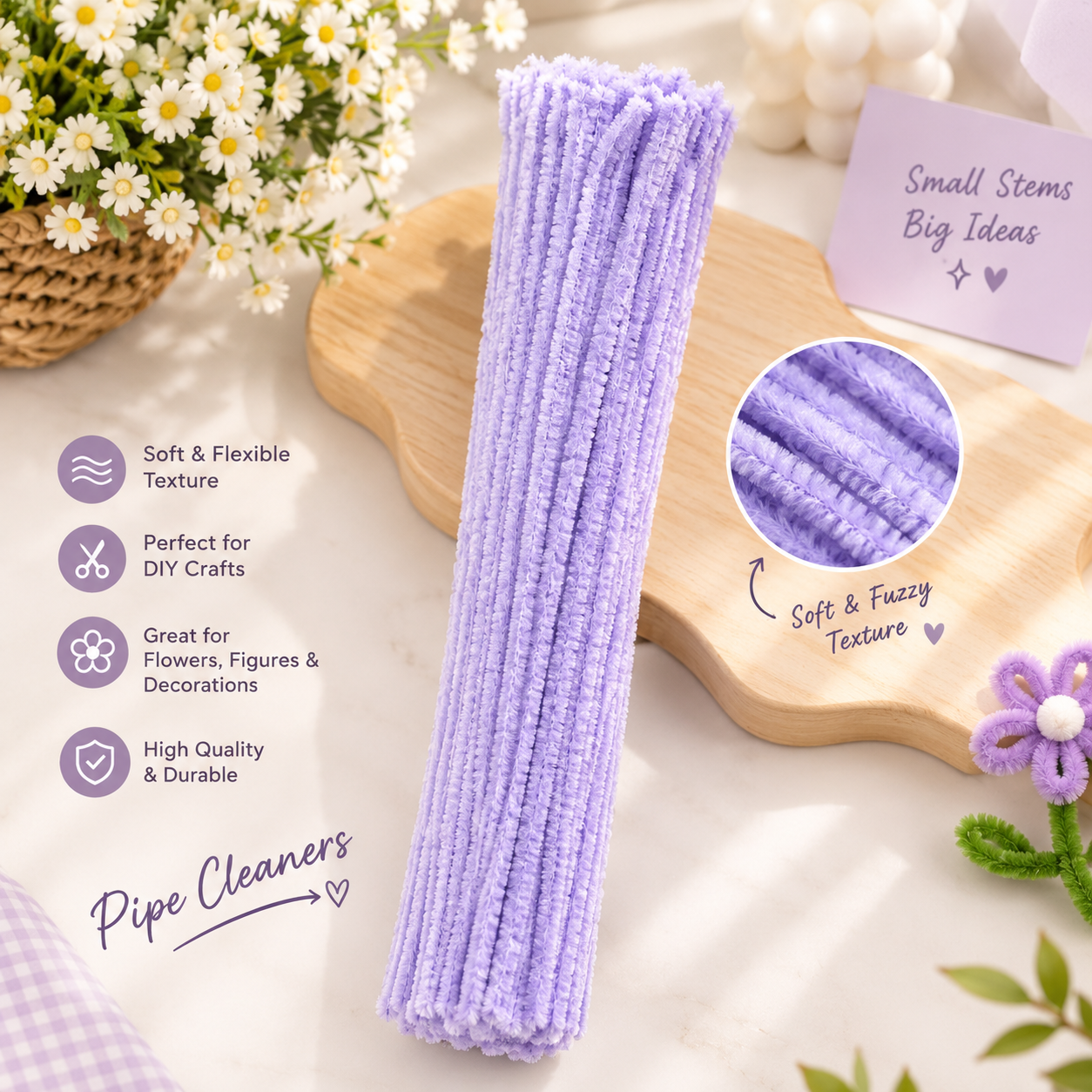 pipe cleaner light violet