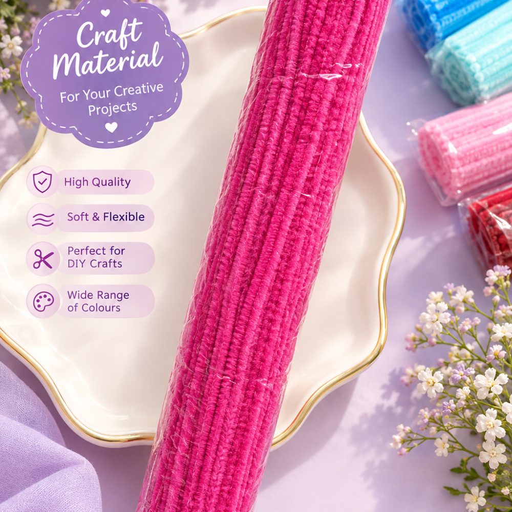 pipe cleaner rani pink