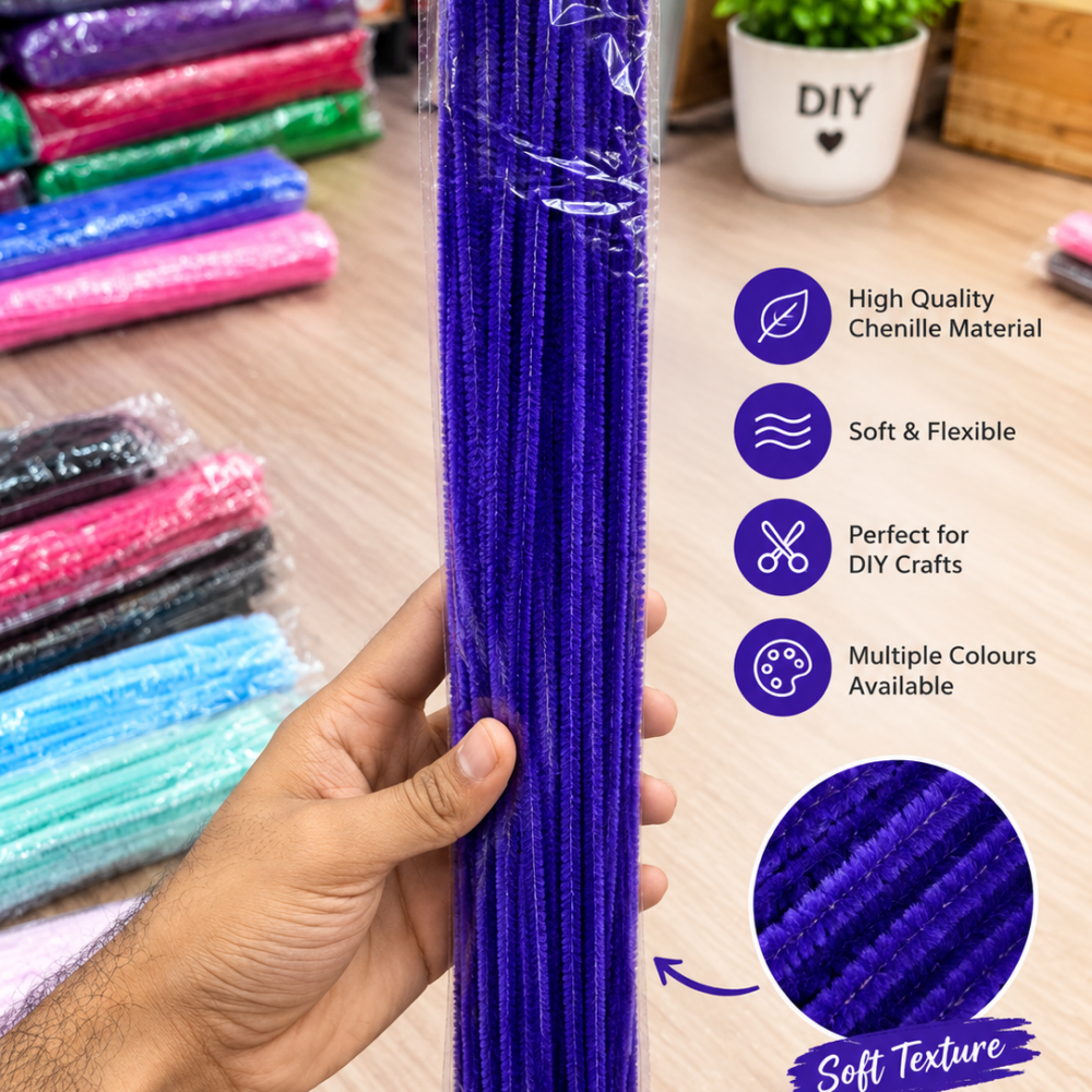 dark violet pipe cleaner